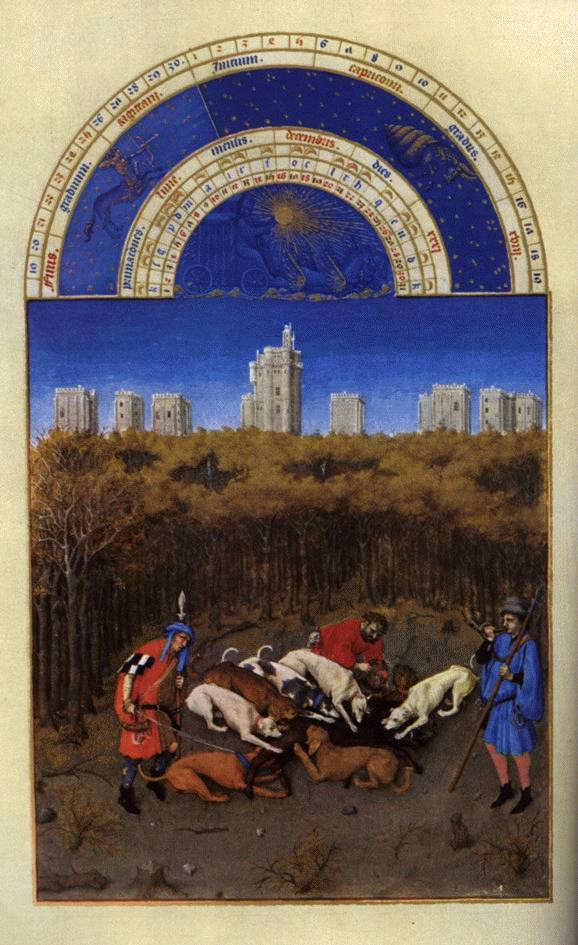 Les trs riches heures du Duc de Berry: Dcembre (December) sdg